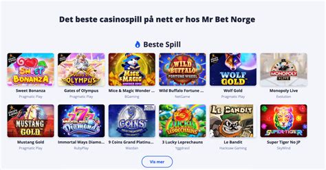 Spill casino spill online hos Mr Bet Norge 2022